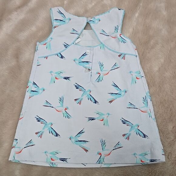 Janie and Jack Sleeveless White and Cream Sundress - Picture 7 of 8